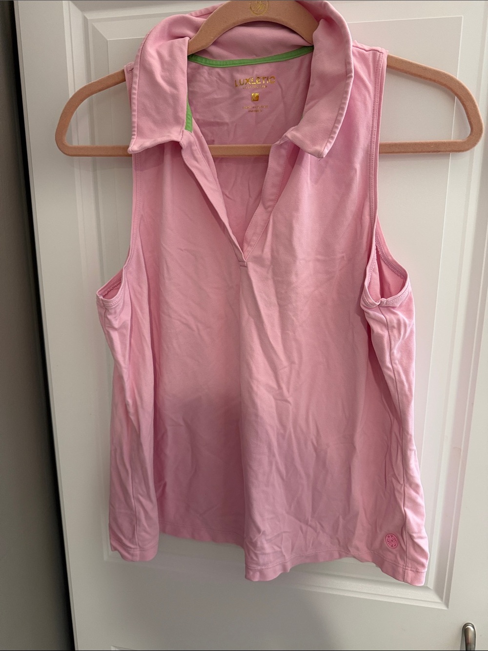 Lilly Pulitzer Sleeveless Pink Polo Tank
